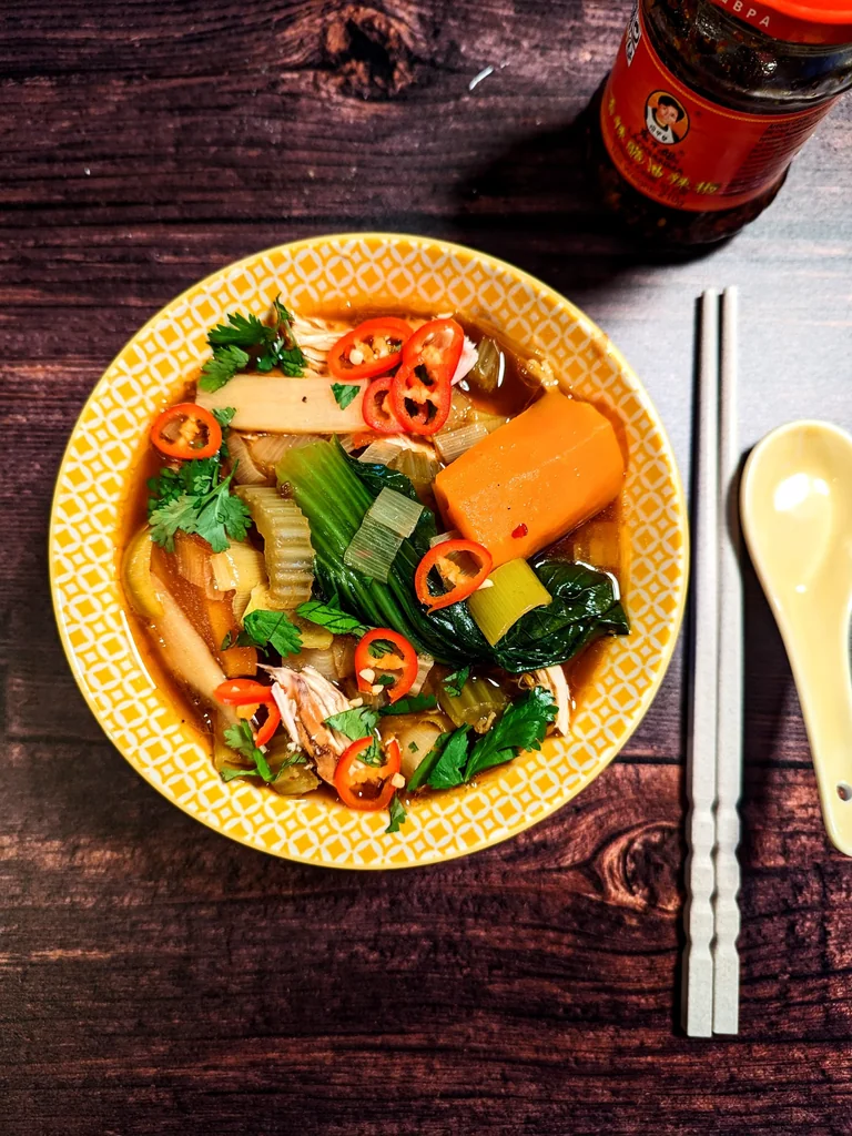 Asian-style Chilli Chicken Noodle Soup