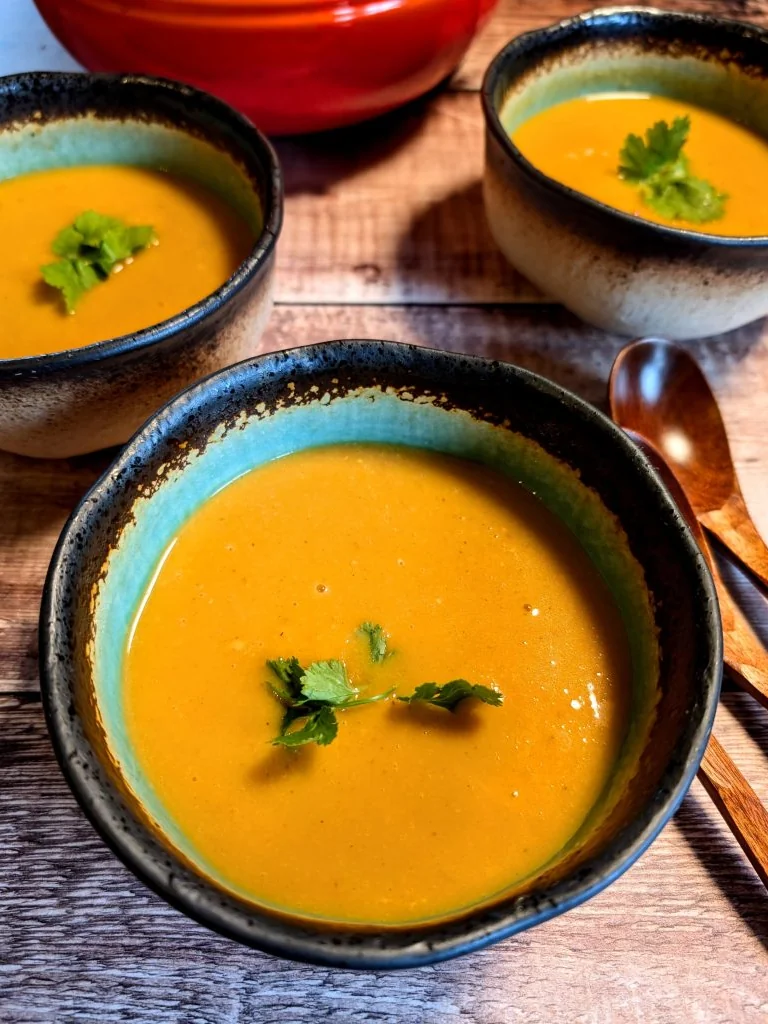 Autumn Spiced Apple & Sweet Potato Soup