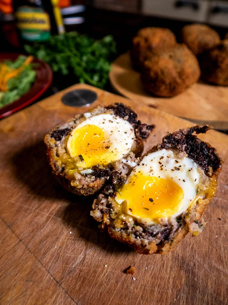 Black Pudding Scotch Eggs