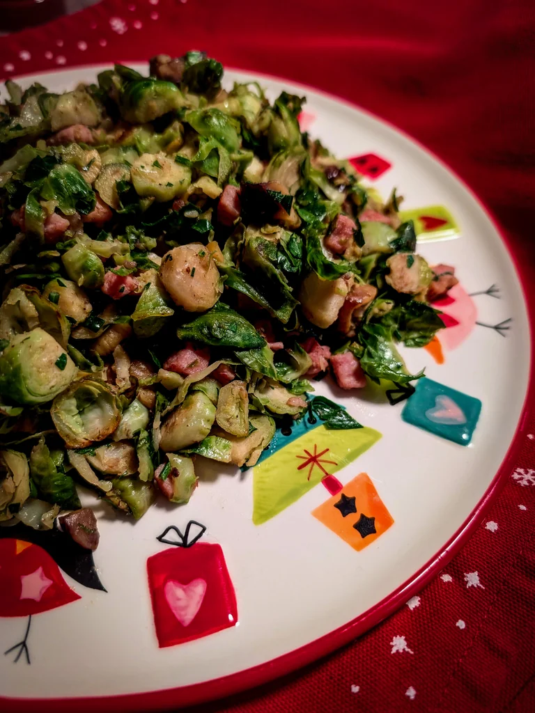 Brussels Sprouts with Pancetta & Chestnuts