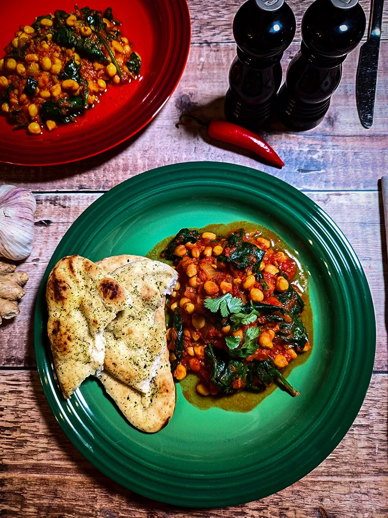 Chickpea and Spinach Curry