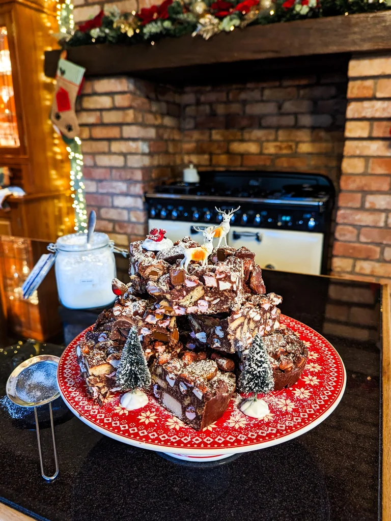 Christmas Chocolate Rocky Roads