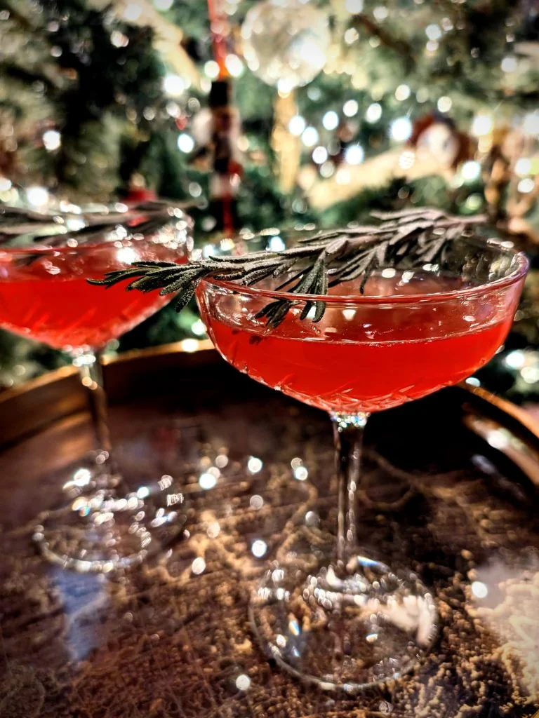 Cranberry and Rosemary Christmas Spritz