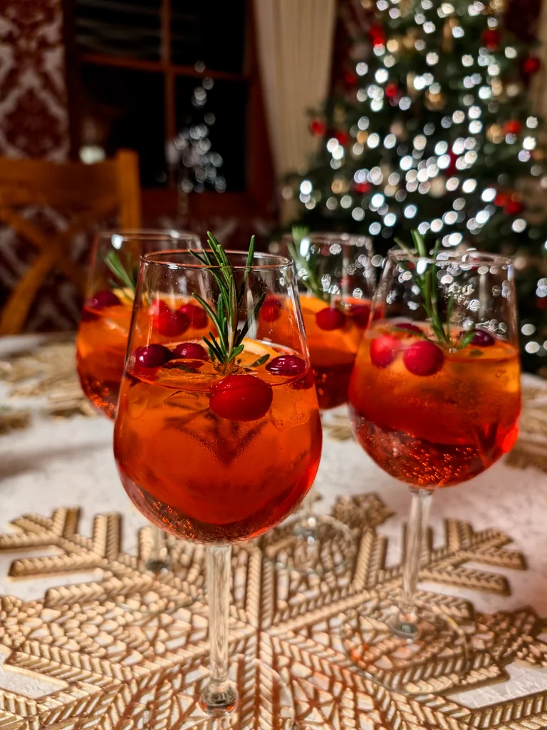 Cranberry Aperol Spritz