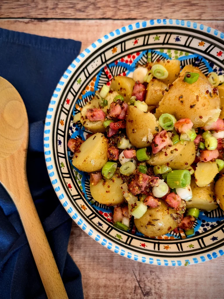 Crispy Pancetta and Honey-Mustard Potato Salad