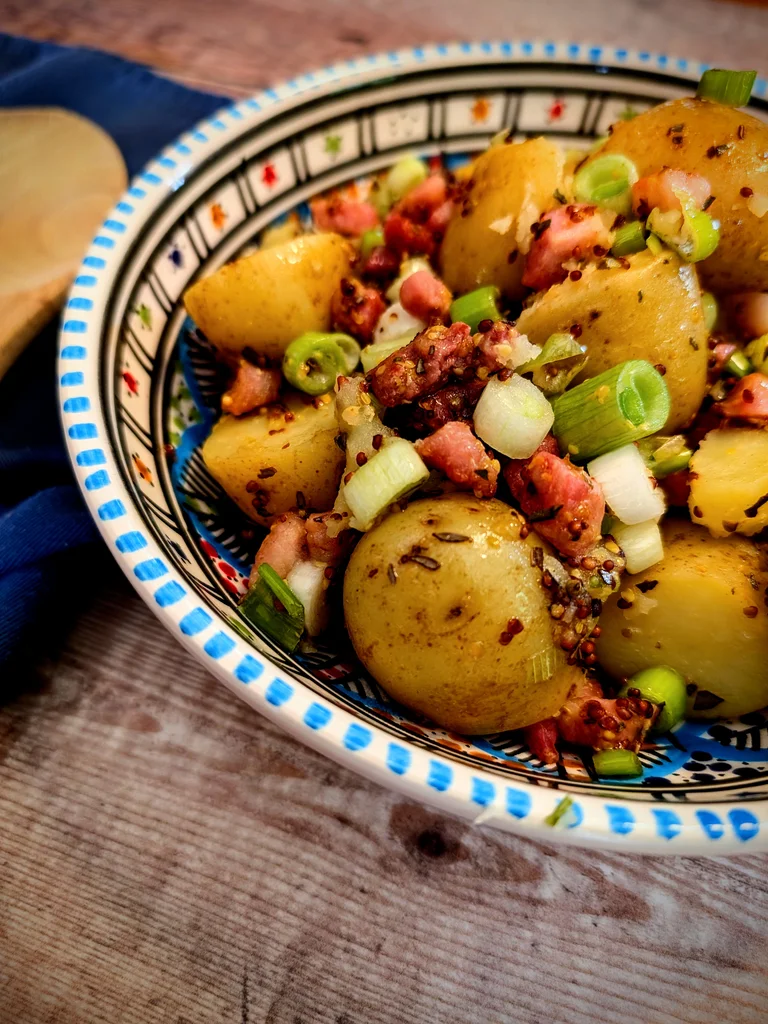 Crispy Pancetta and Honey-Mustard Potato Salad