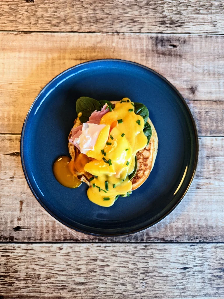 Eggs Benedict Pancake Stack