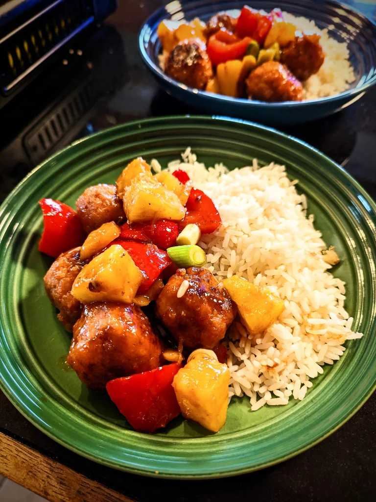Fakeaway Sweet and Sour Pork Balls