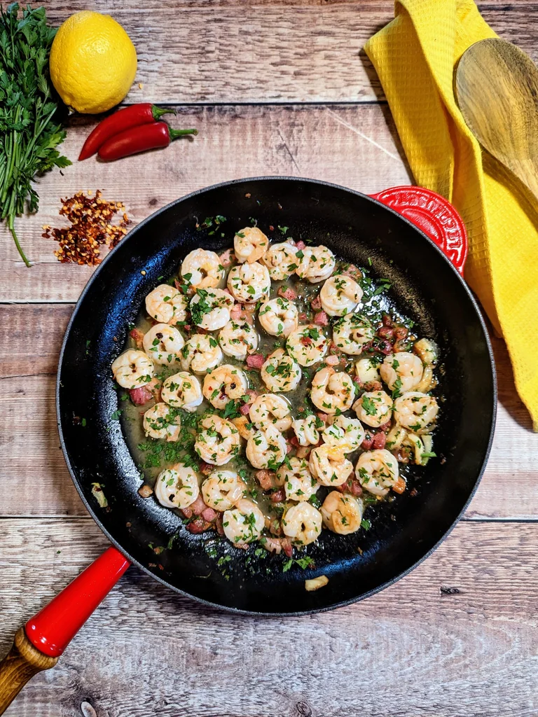 Friday Night Prawns with Pancetta