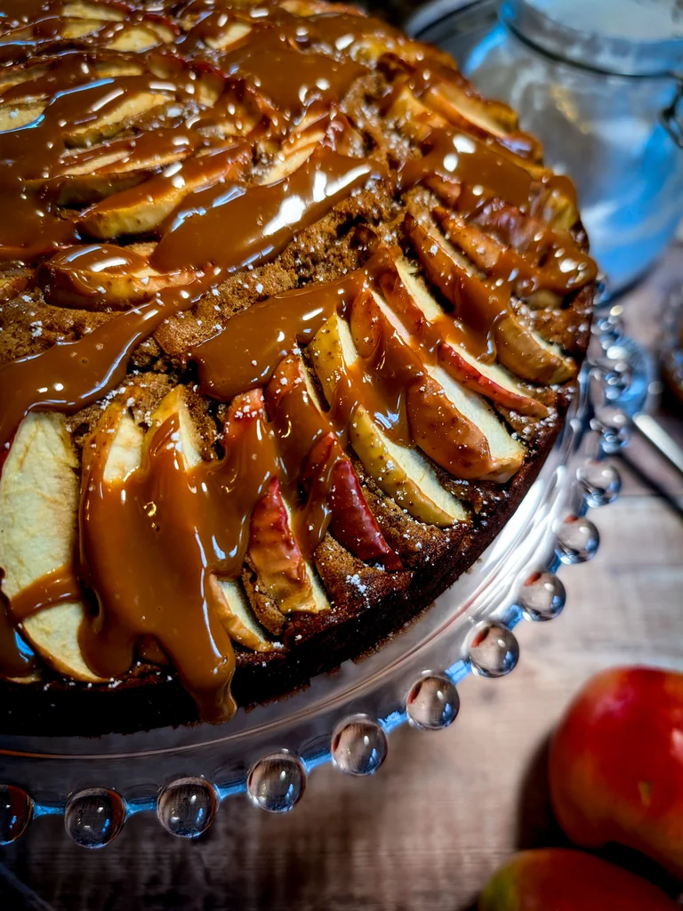 Halloween Toffee Apple Cake