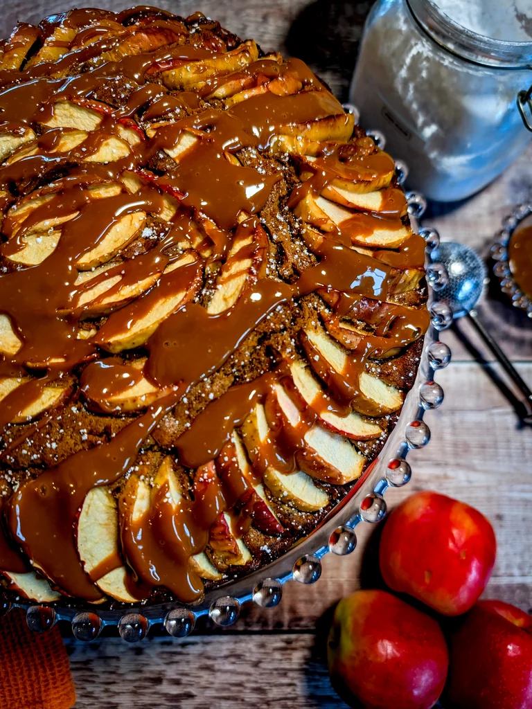 Halloween Toffee Apple Cake