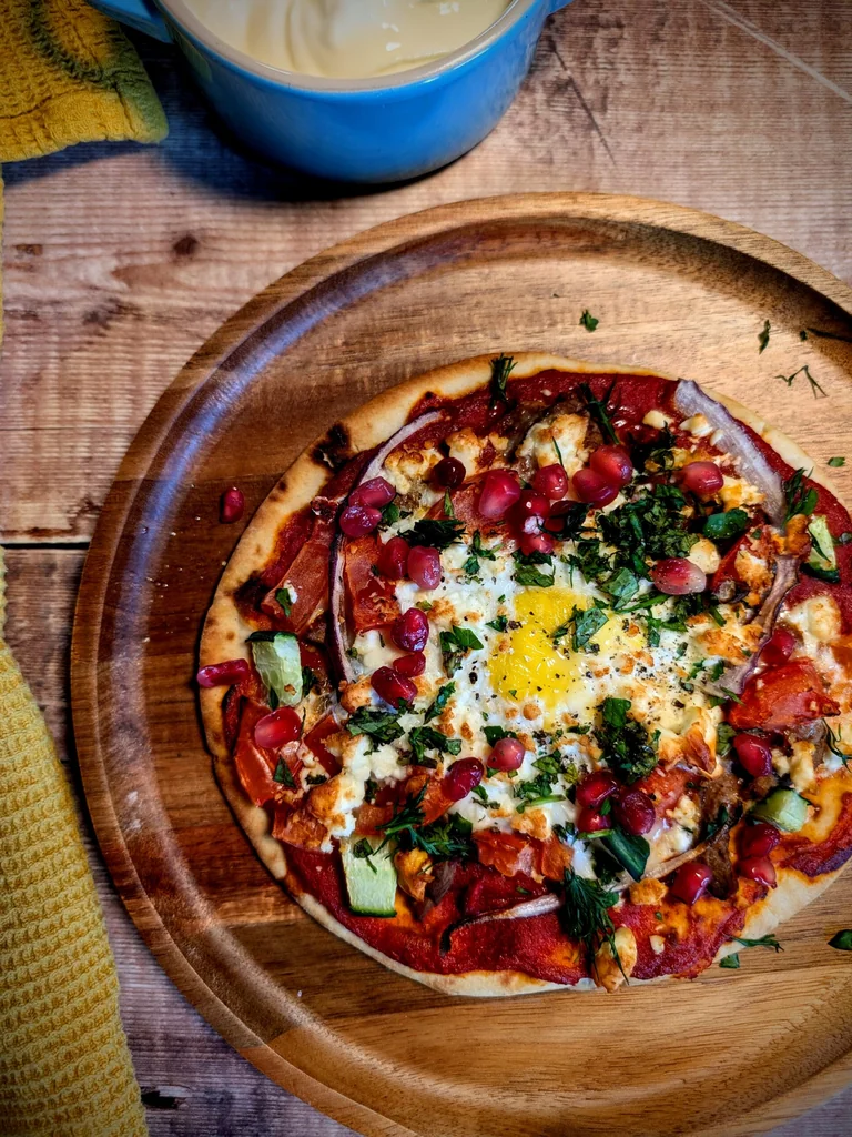 Mediterranean Style Breakfast Flatbreads