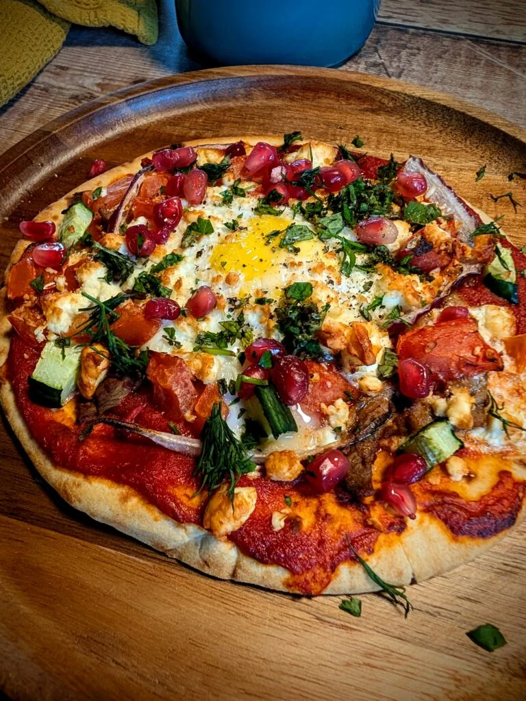 Mediterranean Style Breakfast Flatbreads