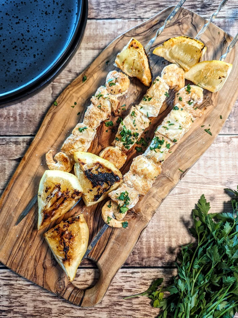 Middle Eastern Inspired Fish Skewers