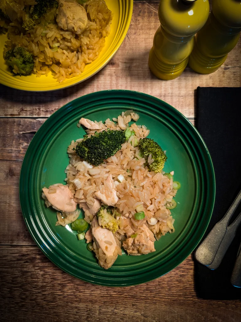 One-Pot Baked Chicken, Broccoli and Rice