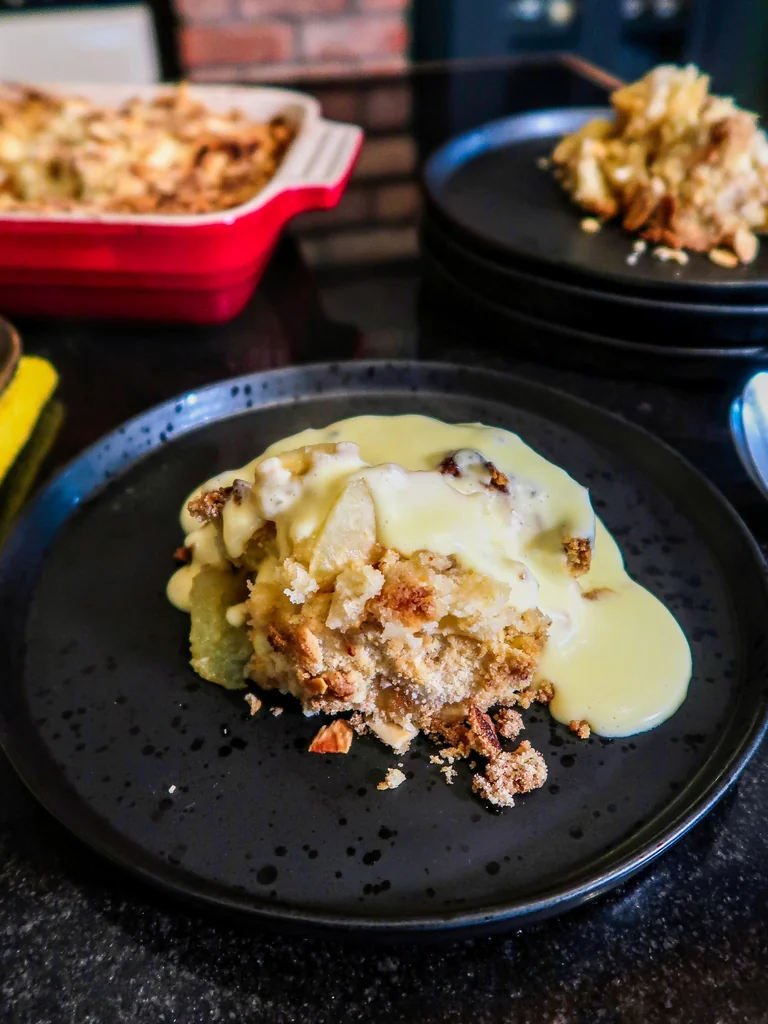 Proper Homemade Apple Crumble & Custard
