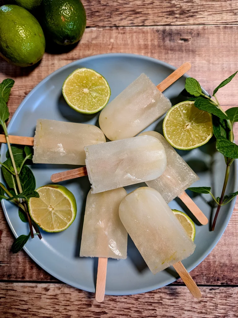 Refreshing Lime & Mint Mojito Ice Lollies