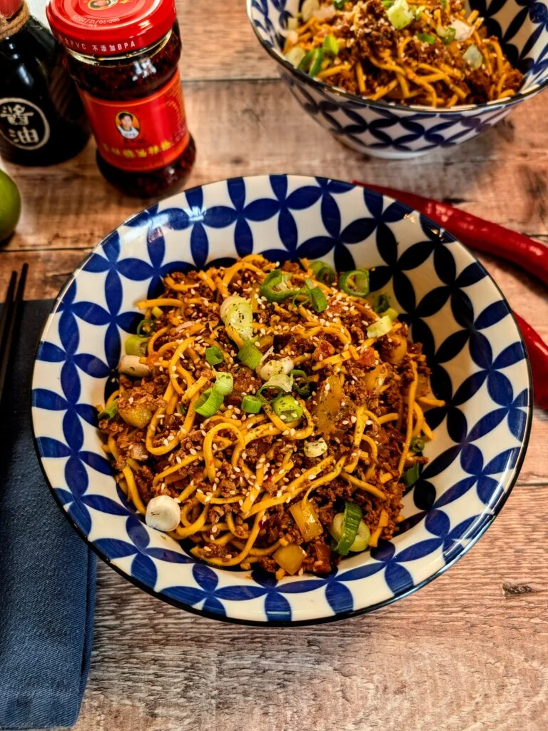 Sichuan-Style Crispy Chilli Beef Noodles