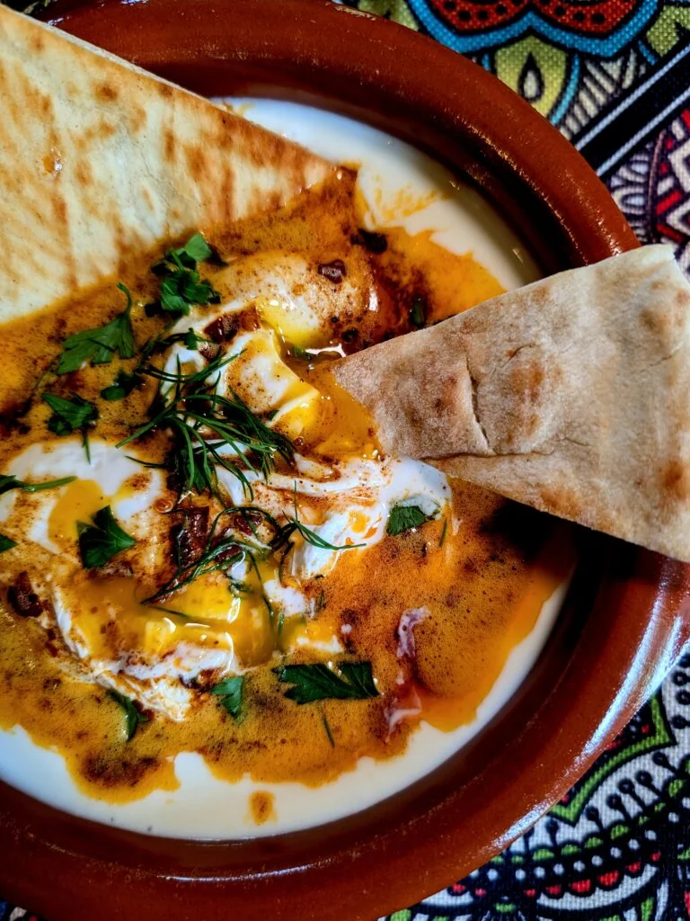 Silky Turkish Eggs with Spiced Butter (Çilbir)