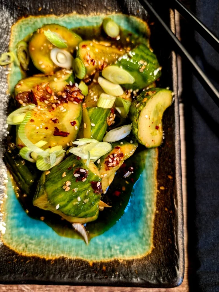 Spicy Sesame Cucumber Crunch