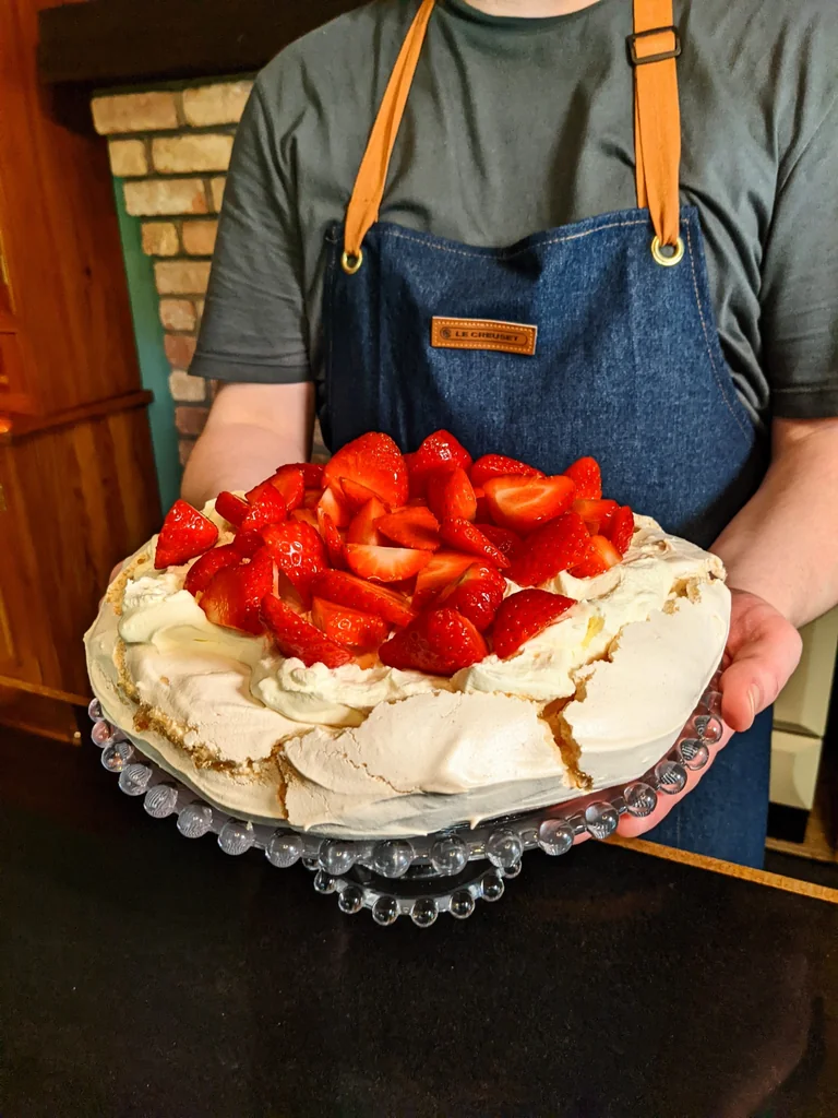 Strawberry and Orange Pavlova