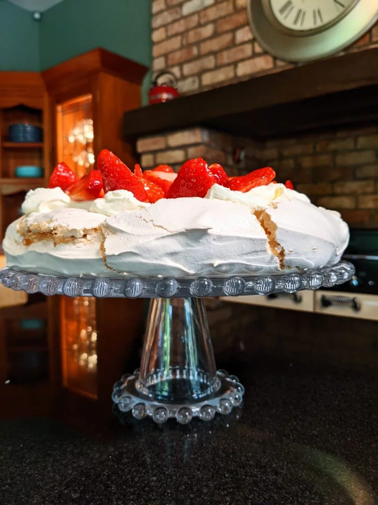 Strawberry and Orange Pavlova