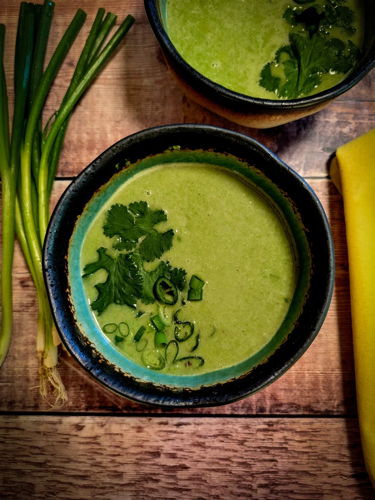 Vibrant Thai Green Pea Soup
